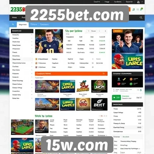 Análise da interface do site 2255bet.com